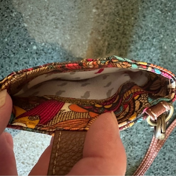 FINAL SALE Sakroots Coated Canvas Smartphone Holder Crossbody Sling Wallet - Picture 5 of 6